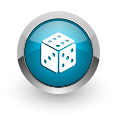 game blue glossy web icon