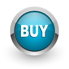 buy blue glossy web icon