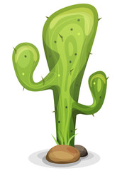Cartoon Mexican Cactus