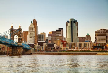 Foto auf Alu-Dibond Cincinnati downtown overview © andreykr