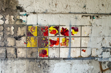 Naklejka premium Worn Tile background