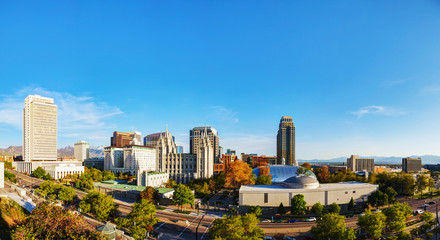 Salt Lake City panoramic overview