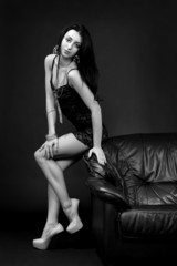 beautiful sexy brunette