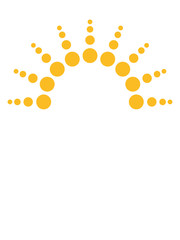 Halbkreis Kreise Punkte Sonne Logo