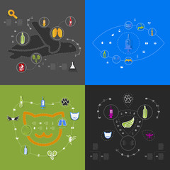 Set of veterinary icons