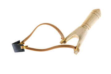 catapult slingshot isolated on white background