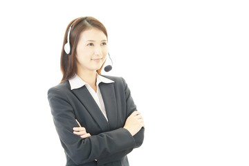 笑顔のオペレーター