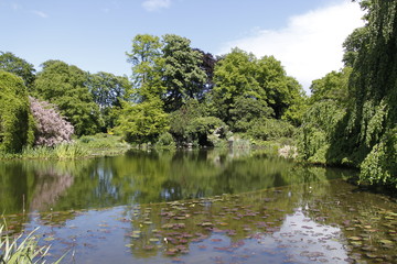Etang du parc de Bagatelle à Paris