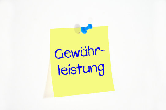 Gew&auml;hrleistung