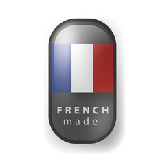 Made in France, French Flag (vector Art)