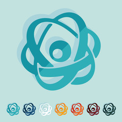 Flat design: atom