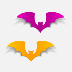 realistic design element: bat