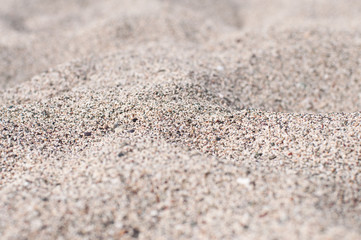 Warm sea shore's sand of Greece