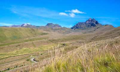 Beautiful scene of the Ecuadorian Andes