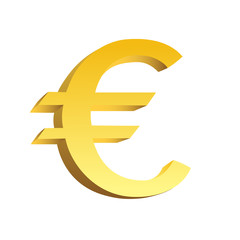 Obraz premium Golden currency symbol