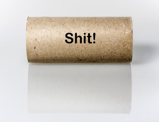 Leere Toilettenpapierrollen