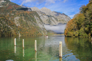 Königssee Schiff Pfähle