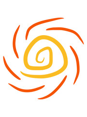 Obraz premium Wirbel Spiral Sonne