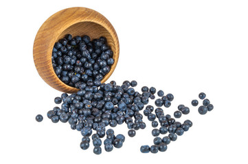 Berries fall out of the bowl