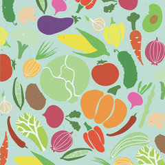 Vector collection of various vegetables