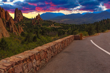 Sunset Image of the Garden of the Gods. - 67850250