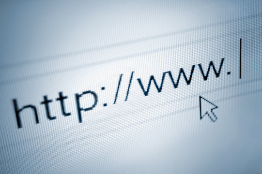 cursor pointing at http www text in browsing browser address bar