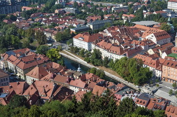 Fototapeta na wymiar City of Ljubljana, Slovenia.
