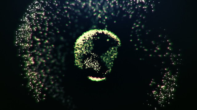 Globe Apear From Particles