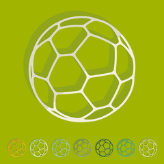 Fototapeta premium Flat design: ball