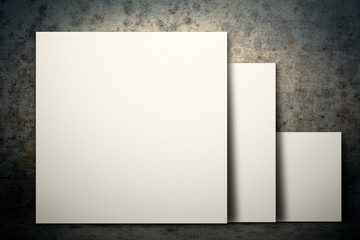 White blank board