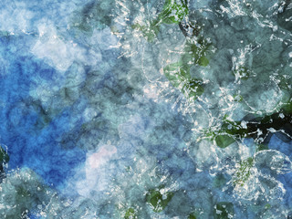 Grunge Blue Background