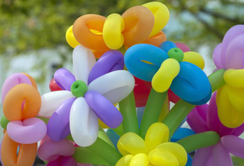 Bouquet of balloons.