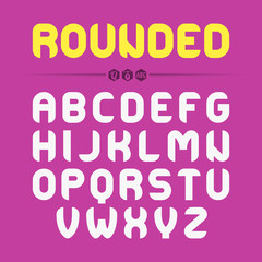 Obraz premium Rounded font design. Ideal for titles, posters, t-shirts etc.