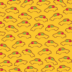 creative car pattern background vector