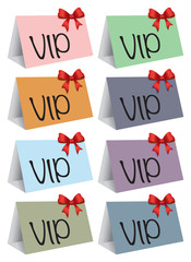 VIP colorful cards