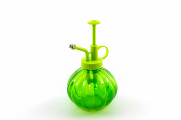 Green spray bottle.