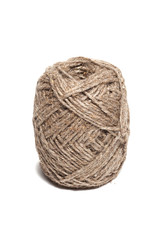 Rope coil isolated on white