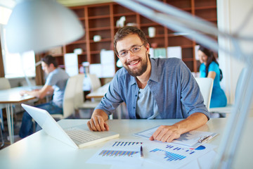 Businessman at workplace