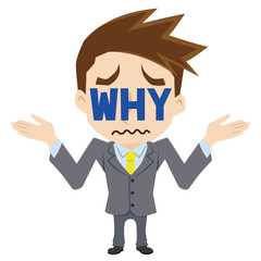 なぜと言うビジネスマン