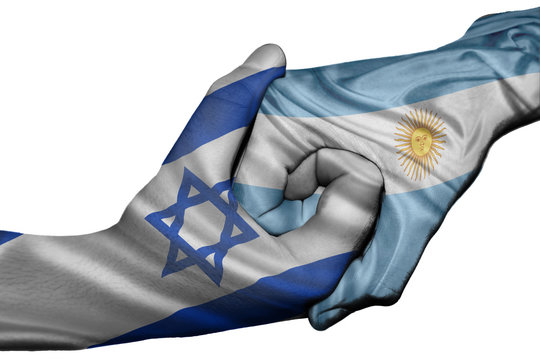 Handshake between Israel and Argentina