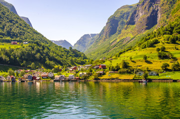 Fototapeta na wymiar Aurlandsfjorden in Norway