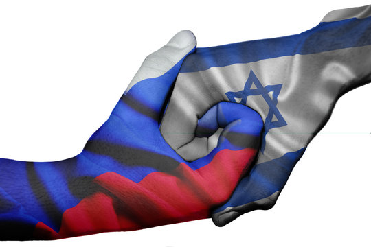 Handshake between Russia and Israel