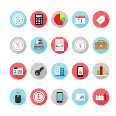Business and management icons set. Illustration eps10