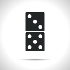 Vector domino icon. Eps10