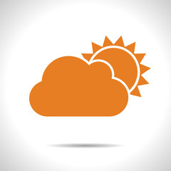 Vector cloudiness icon. Eps10