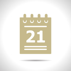 Vector calendar  icon. Eps10