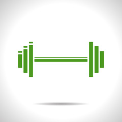 Vector dumbbell icon. Eps10