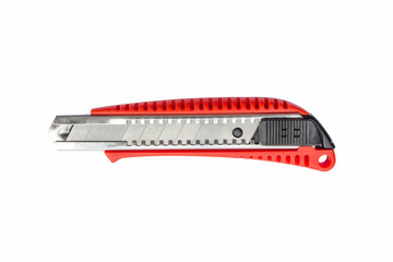 red cutter on isolated white background.