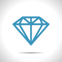 Vector diamond icon. Eps10