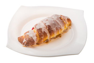 Croissant with jam